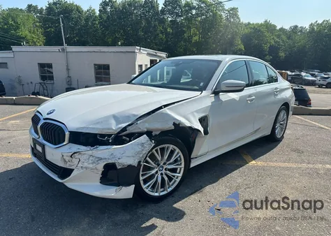 2024 BMW 330Xe из США, поврежденный, VIN 3MW39FS01R8D95258